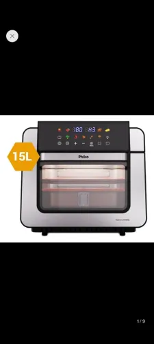 AIR FRYER PHILCO 15 LITROS TOUCHSCREN NOVA - R$ 579.00