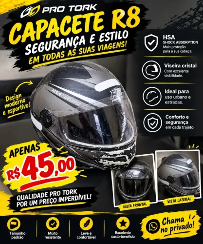 Capacete grande muito bom