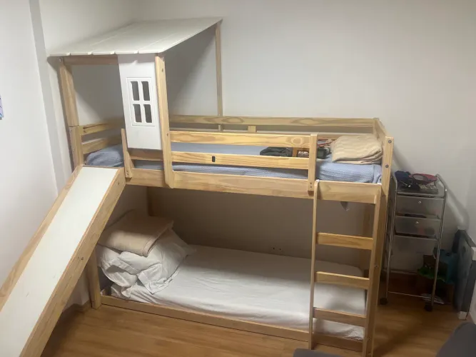 Beliche infantil com escorregador
