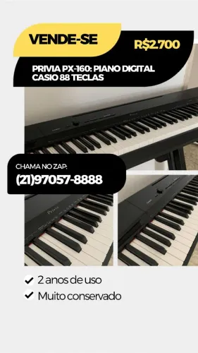 Piano Elétrico Casio Prívia Px-160