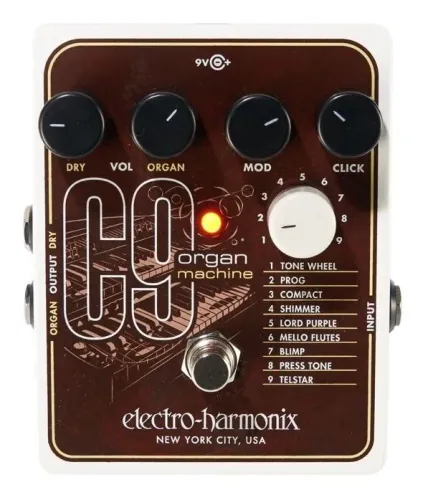PEDAL EHX ELECTRO HARMONIX C9 SINTETIZADOR DE HAMMONDs