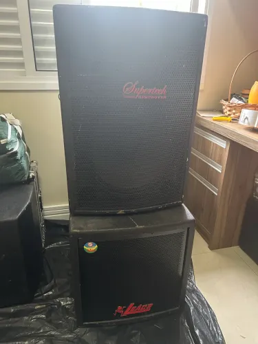 Vendo 2x Caixas Ativas/ PA Supertech Destroyer S-375WR