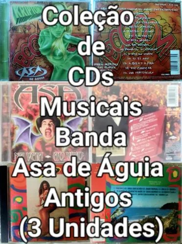 CDs Musicais Banda Asa de Águia Antigos