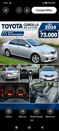 Toyota Corolla XEI 2.0 Flex 16V Aut. 2014