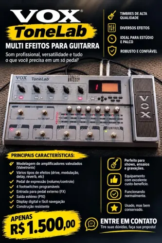 Pedaleira Vox Tonelab