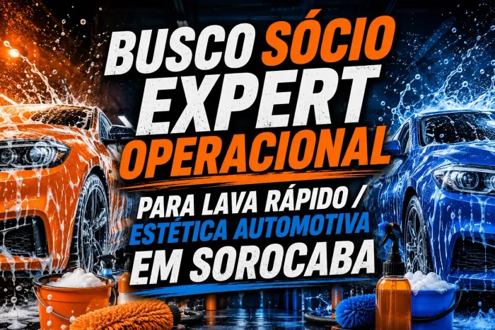 Busco sócio operação lava rápido e estética