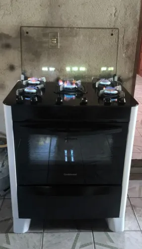 Fogão mesa de vidro