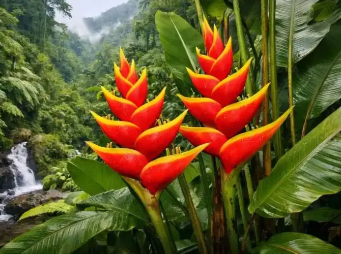 Planta heliconia bihai (mudas)