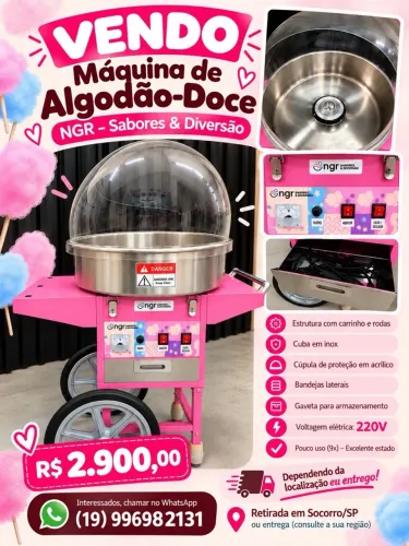 Máquina de Algodão Doce