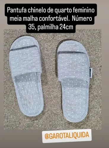 Pantufa tipo chinelo N 35 muito confortável