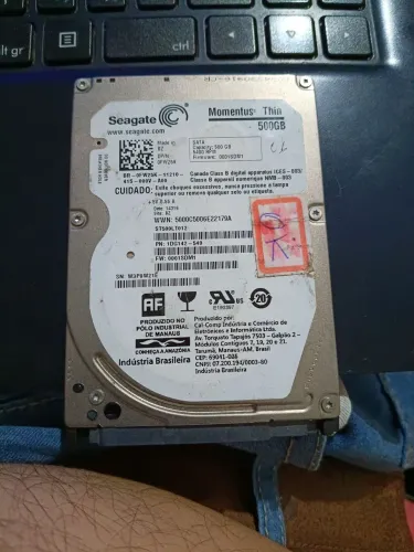 HD Segate 500 GB usado e saudável