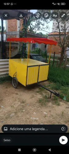 Carrocinha com engate reboque
