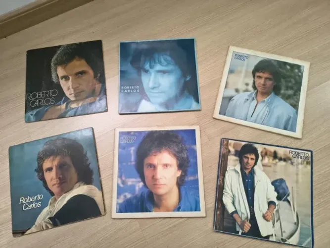 Desapego de lote com 6 LPs originais do Roberto Carlos
