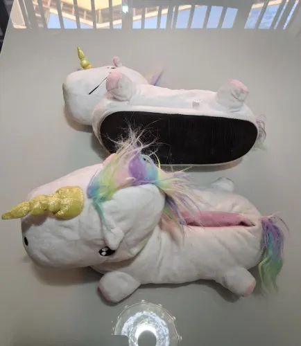 Pantufa Unicórnio branco - n°40 - Ricsen