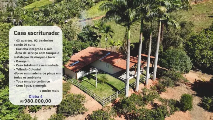 Terrenos Escriturados de 20.000 m² (2 Hectares) - Opções com Casa e sem Casa