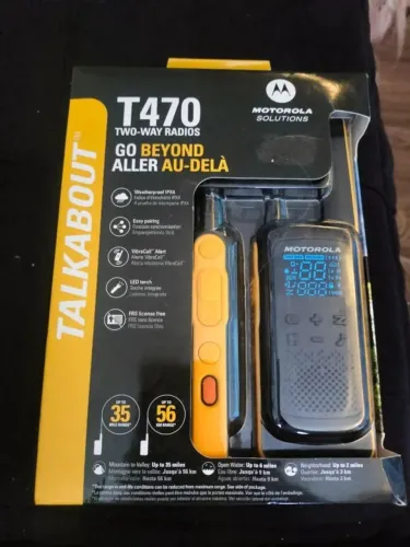 Talkabout Motorola T470 Walk Talk Rádio Comunicador Até 35km novo com garantia 1 ano