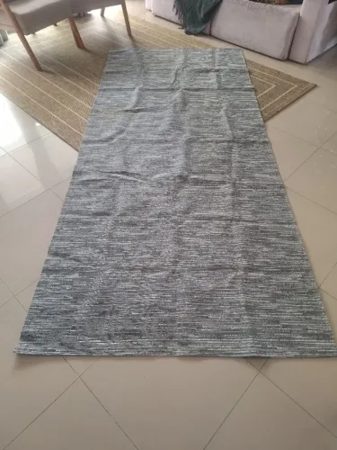 Tapete de sala 90x300cm Cinza - Excelente estado de uso.