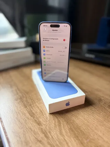 iPhone 16 128gb Azul Completo aceito cartão 