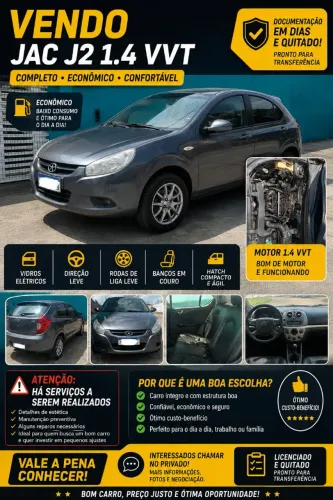JAC J3 1.4 16V 5P Mec. 2012