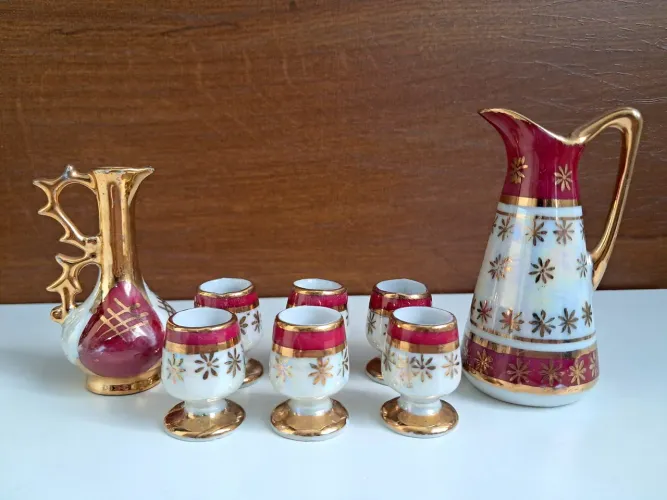 Mini jogo de porcelana antigo