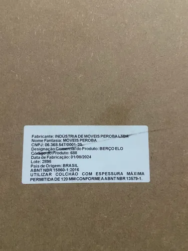 Berço seminovo 