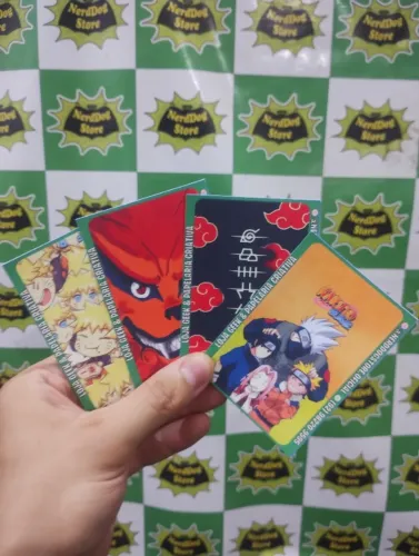 Adesivo Película p/ Cartões Naruto Akatsuki Kurama Kakashi Sasuke Sakura - NerdDog Store