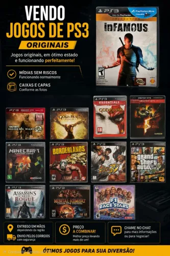Vendo Jogos de PS3 - Originais