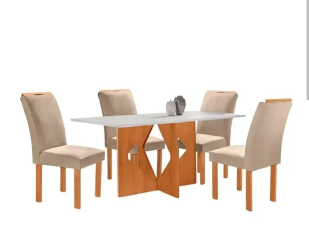 Conjunto de 4 cadeiras de jantar (novo)