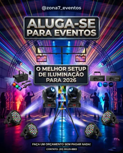Aluguel iluminaçao e som para festas/aniversarios -