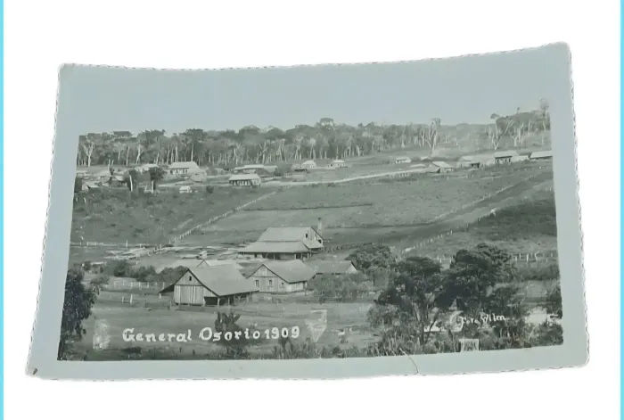 Foto antiga "General Osório - RS Ano 1909 Raridade fotografia 18cm x 12cm !
