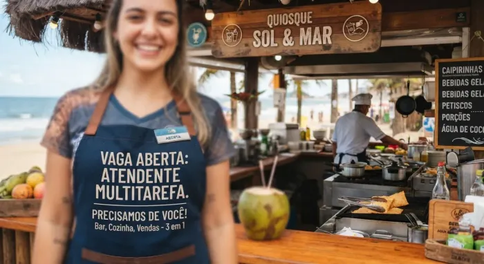 Vaga para Garçom vendedor ! 