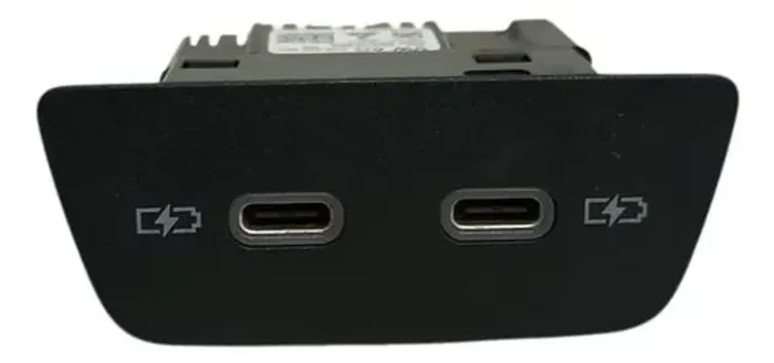 Usb Entrada Dupla Tipo C Vw Polo Tcross Nivus Virtus 2022/ 