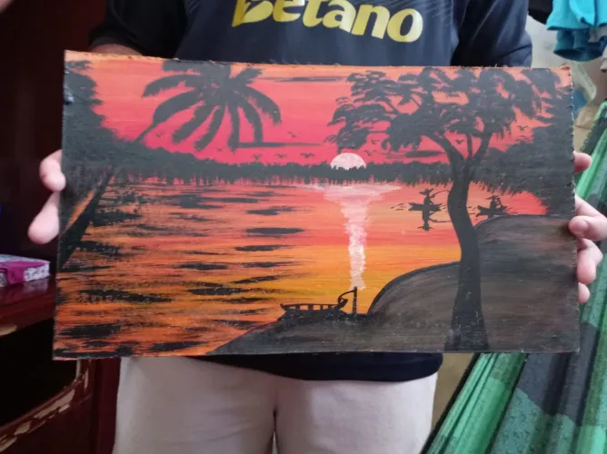 Quadro Paisagem Regional - Pintura em Tela (Feito à Mão)