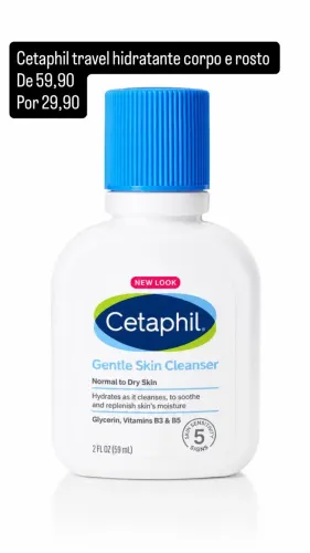 Creme de rosto e corpo Cetaphil travel