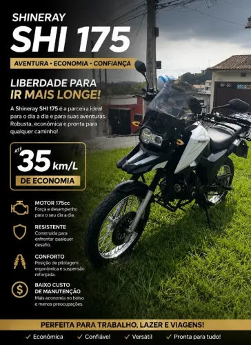 Shineray SHI 175 2025 | Apenas 23.000 km | Econômica 35 km/L | Excelente Estado