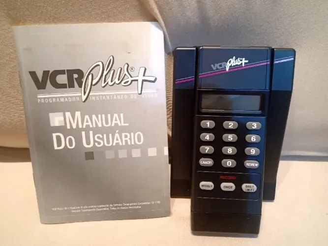 Raro controle VCR Plus+ para video cassete Novo