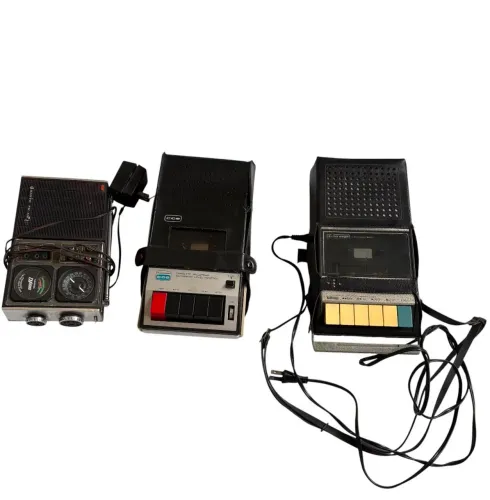 Lote 3 Gravador Cassete Antigo Sanyo Cce E Outro Retro