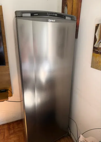 Geladeira Consul Frost Free 342L Inox - CRB39