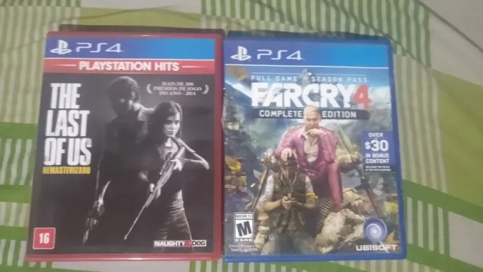 Jogos de Playstation 4 mídia física.