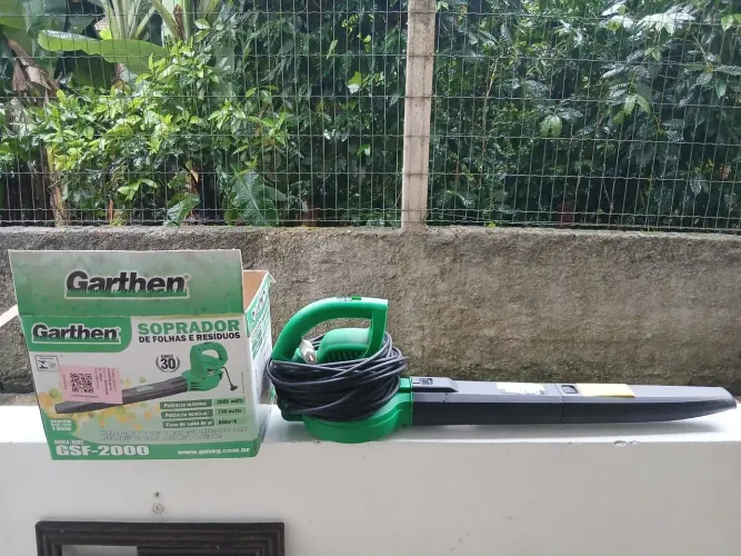 Soprador de Folhas Garthen GSF-2000 220V + Cabo PP 20 Metros
