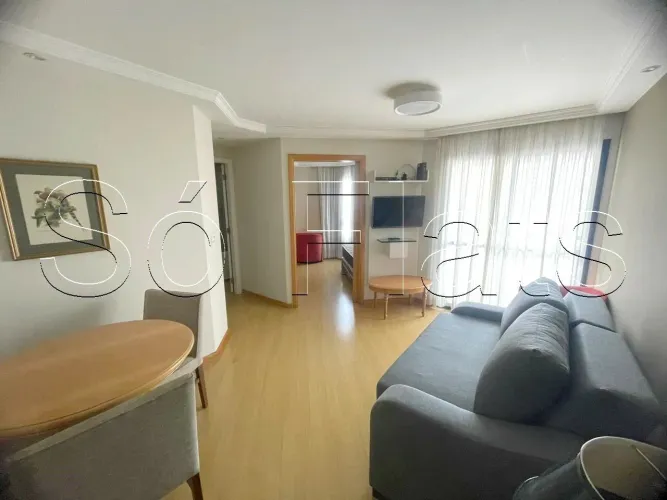 Flat no Estanconfor Moema com 2 dormitórios disponível locação próX da Av dos Bandeirantes