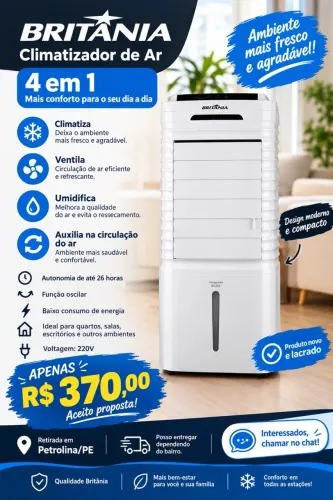 ? Climatizador Britânia 4 em 1 - produto LACRADO