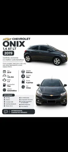 Chevrolet Onix Hatch LT 1.4 8V Flex Aut. 4P 2019