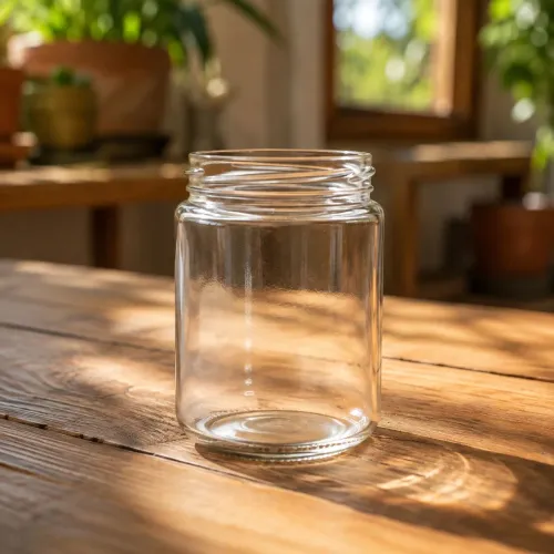 Potes de Vidro Boca Larga para Mantimentos e Conservas 500ml