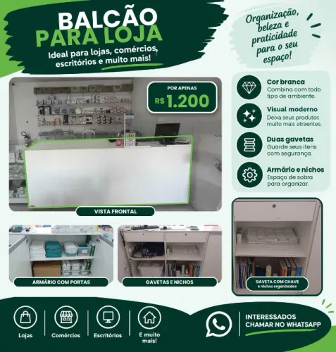 Balcão para loja