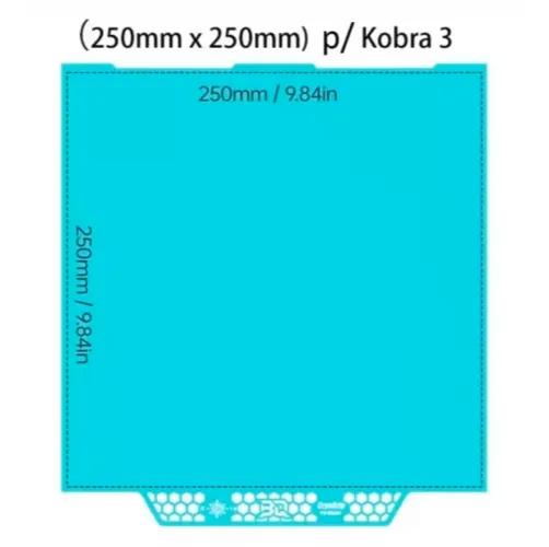Placa fria Cryogrip Glacier para impressora 3D Anycubic Kobra 3