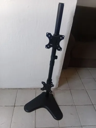 Suporte de mesa braço articulado duplo para monitor 14 a 32 polegadas 