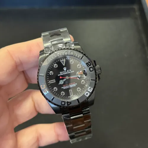 Relógio Masculino - Rolex - Preto - Automático - Safira - Prem AAA+