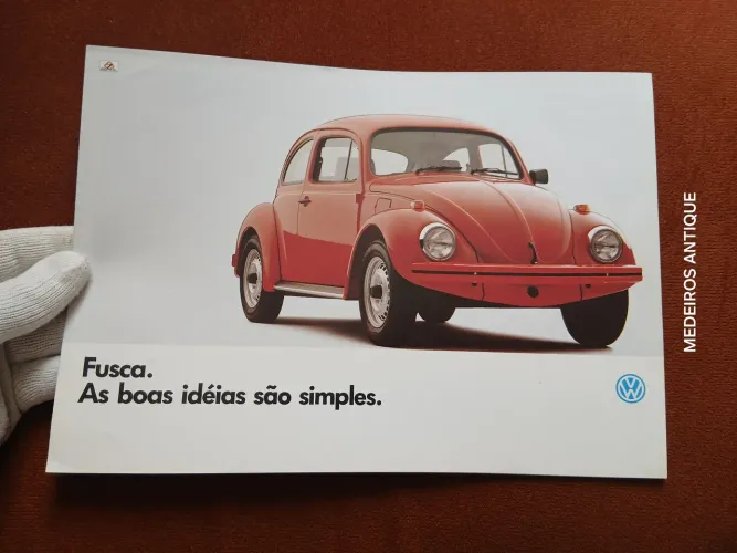 Ficha técnica fusca 1.6, 1993. Item raro, para colecionador.
