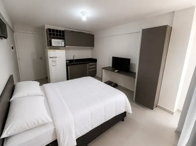 Flat mobiliado para alugar em Intermares